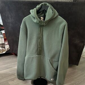 The North Face Green Fleece Half Hoodie
